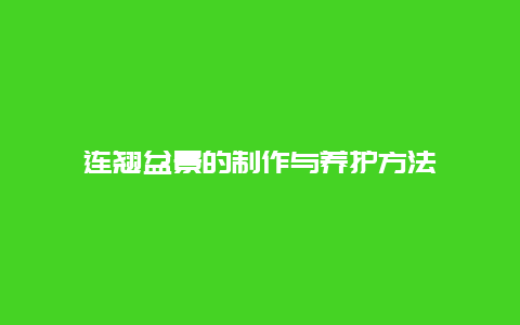 连翘盆景的制作与养护方法