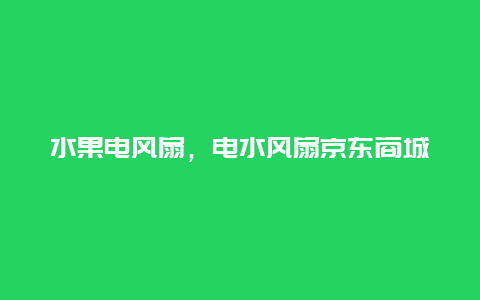 水果电风扇，电水风扇京东商城