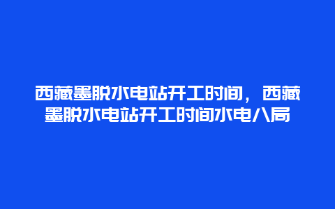 西藏墨脱水电站开工时间，西藏墨脱水电站开工时间水电八局