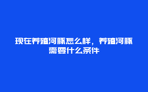 现在养殖河豚怎么样，养殖河豚需要什么条件