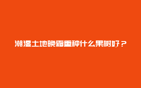 潮湿土地晚霜重种什么果树好？