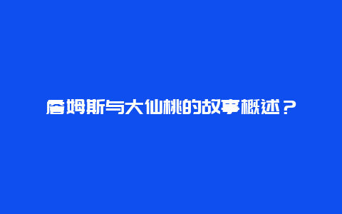 詹姆斯与大仙桃的故事概述？