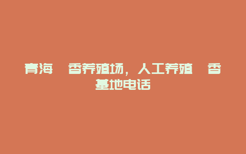 青海麝香养殖场，人工养殖麝香基地电话