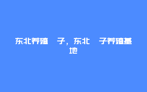 东北养殖獾子，东北獾子养殖基地