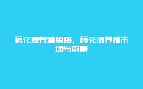 梅花鹿养殖销路，梅花鹿养殖市场与前景