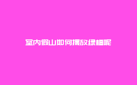 室内假山如何摆放绿植呢