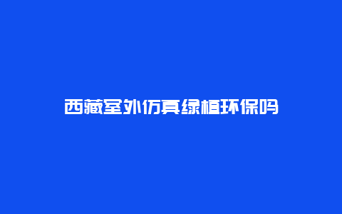 西藏室外仿真绿植环保吗