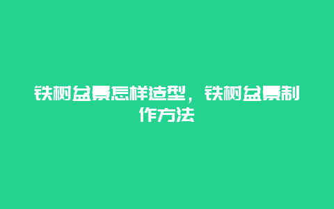 铁树盆景怎样造型，铁树盆景制作方法