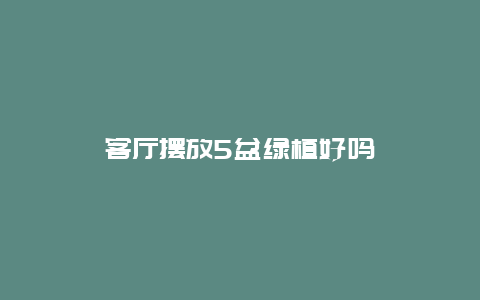 客厅摆放5盆绿植好吗