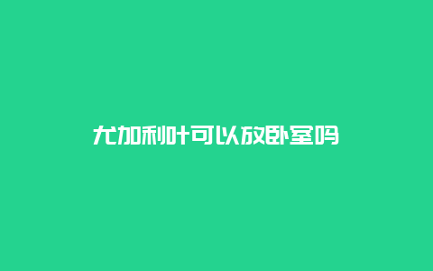 尤加利叶可以放卧室吗