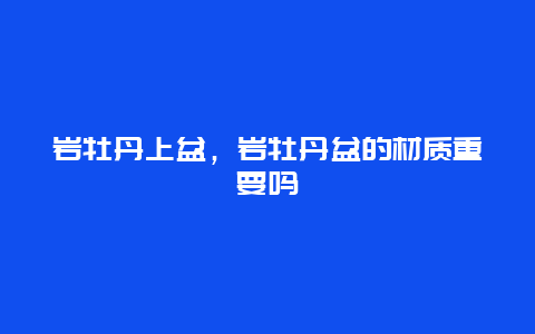 岩牡丹上盆，岩牡丹盆的材质重要吗