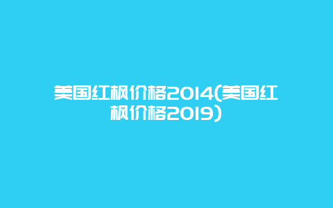 美国红枫价格2014(美国红枫价格2019)